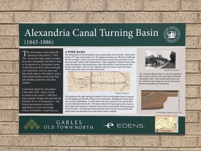 Alexandria Canal Turning Basin Marker image. Click for full size.