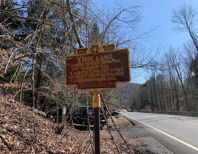 Leaving State Land Marker. Click for full size. Leaving State Land Marker image. Click for full size.