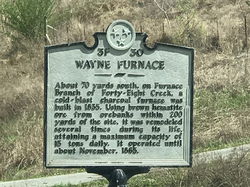 Wayne Furnace Marker image. Click for full size.
