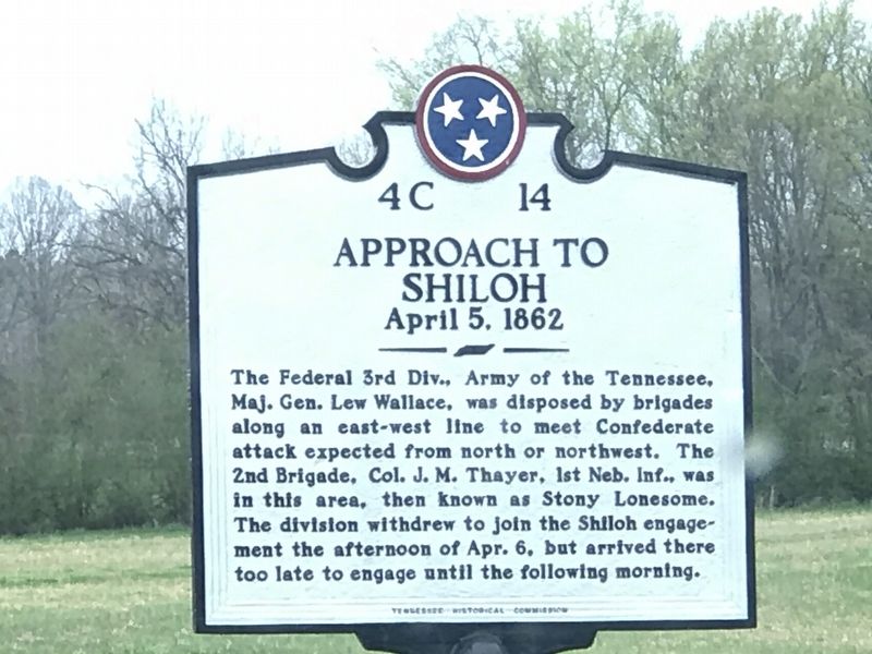 Approach to Shiloh Marker. Click for full size. Approach to Shiloh Marker image. Click for full size.