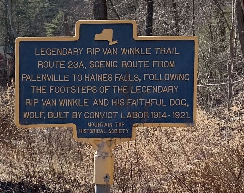 Rip Van Winkle Trail Marker image. Click for full size.