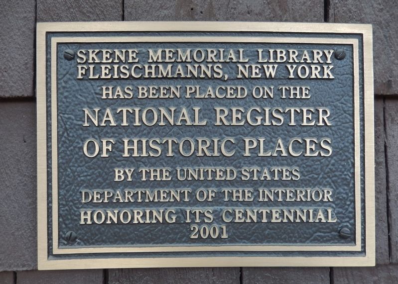 Skene Memorial Library Marker image. Click for full size.