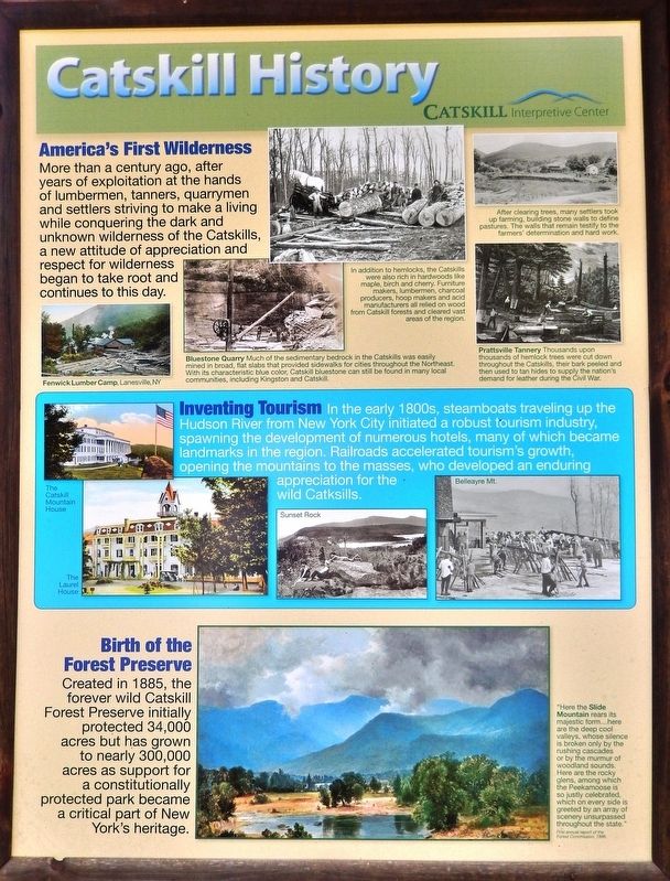 Catskill History Marker image. Click for full size.