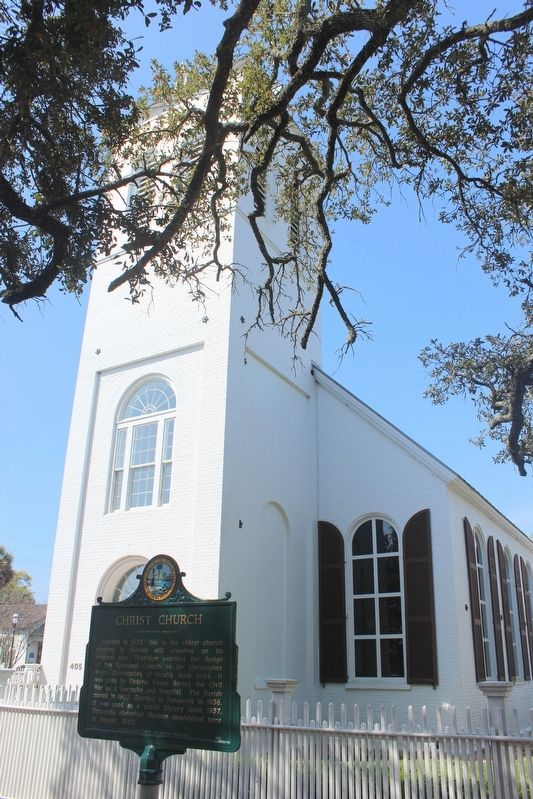 Christ Church and Marker image. Click for full size.