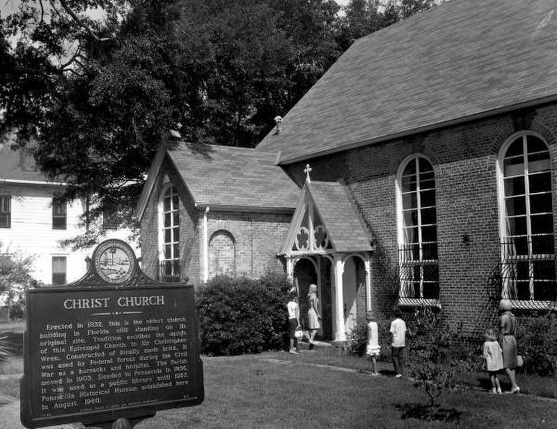 Christ Church and Marker image. Click for full size.