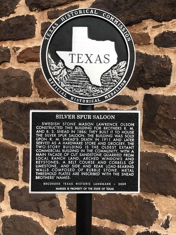 Silver Spur Saloon Marker. Click for full size. Silver Spur Saloon Marker image. Click for full size.