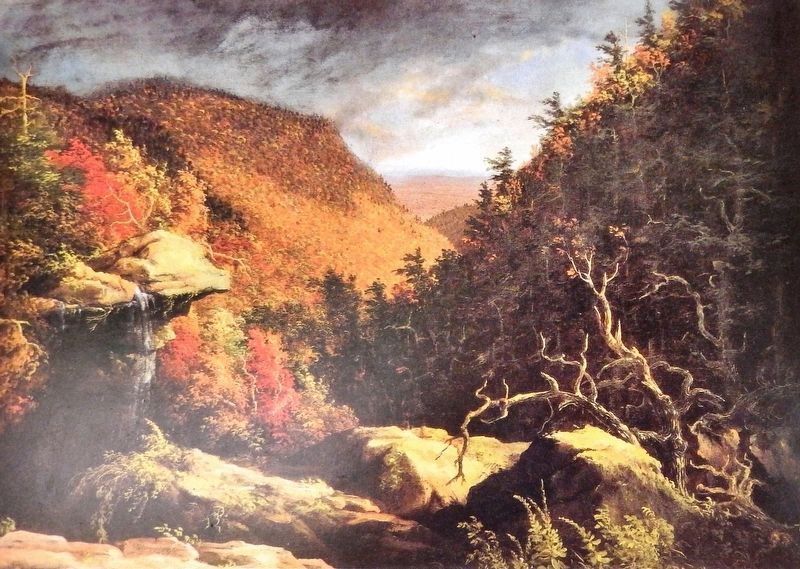 Marker detail: Thomas Cole, <i>The Clove</i>, oil, c. 1826 image. Click for full size.