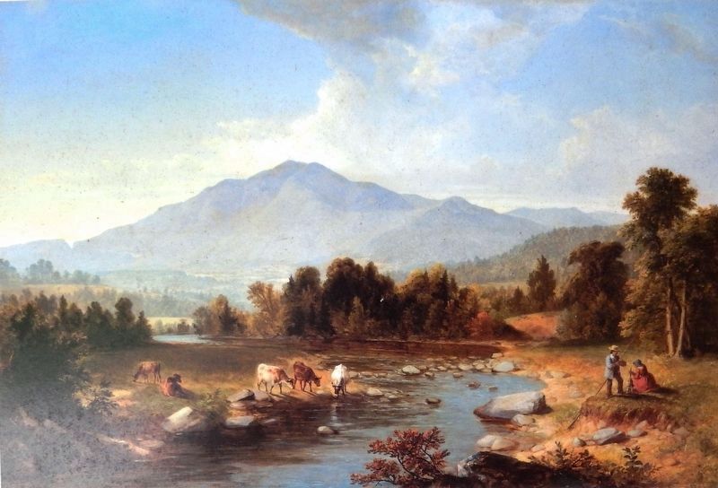 Marker detail: Asher B. Durand, <i>High Point: View of the Shandaken Mountains</i> oil, 1853 image. Click for full size.