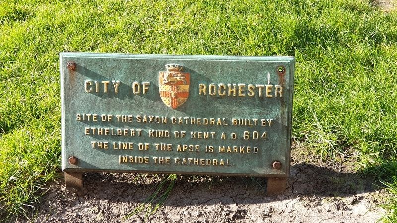 Site of the Saxon Cathedral Marker image. Click for full size.