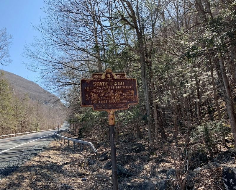 Entering State Land Marker. Click for full size. Entering State Land Marker image. Click for full size.