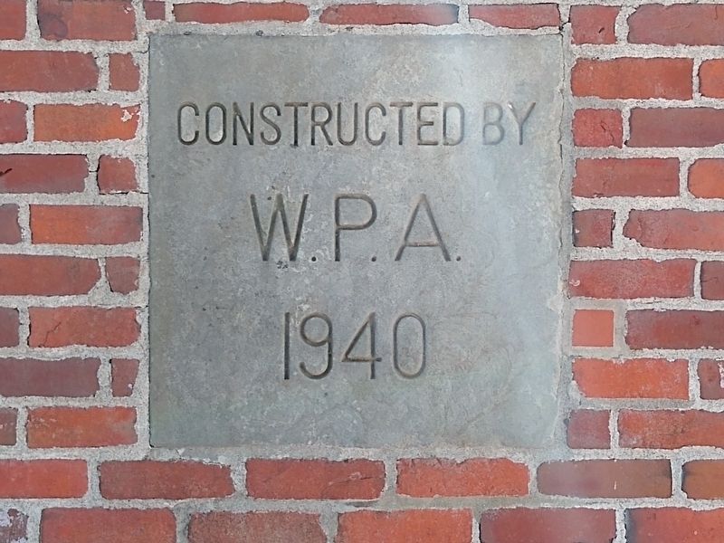 Allen P. Dudley Bandshell Marker - WPA. Click for full size. Allen P. Dudley Bandshell Marker - WPA image. Click for full size.