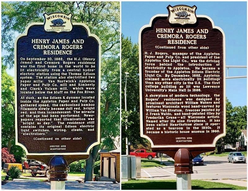 Henry James and Cremora Rogers Residence Marker. Click for full size. Henry James and Cremora Rogers Residence Marker image. Click for full size.