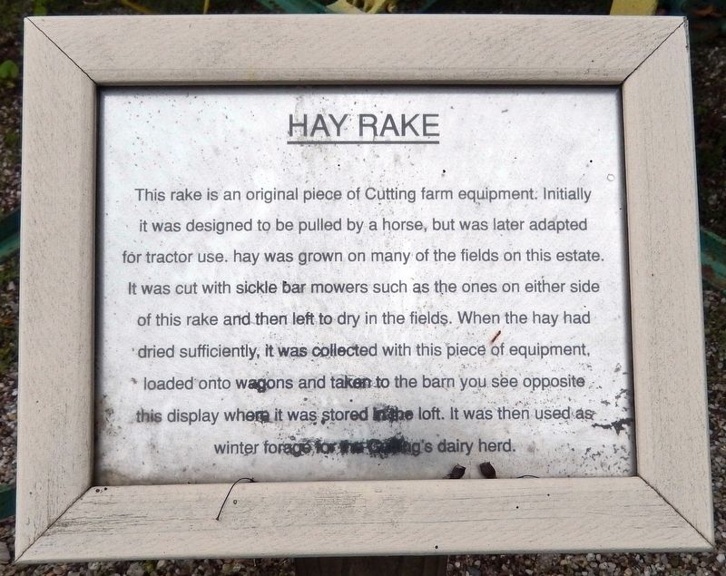 Hay Rake Marker image. Click for full size.