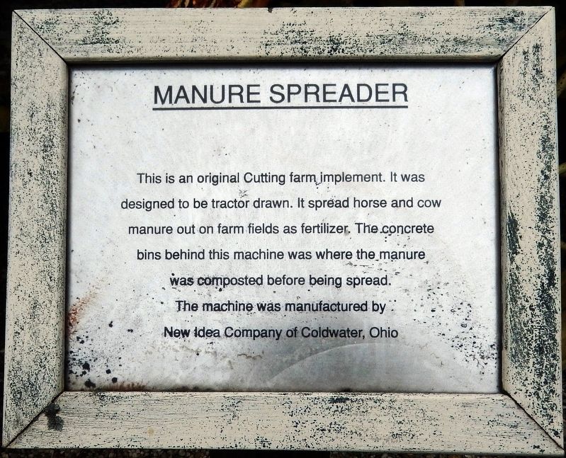 Manure Spreader Marker image. Click for full size.
