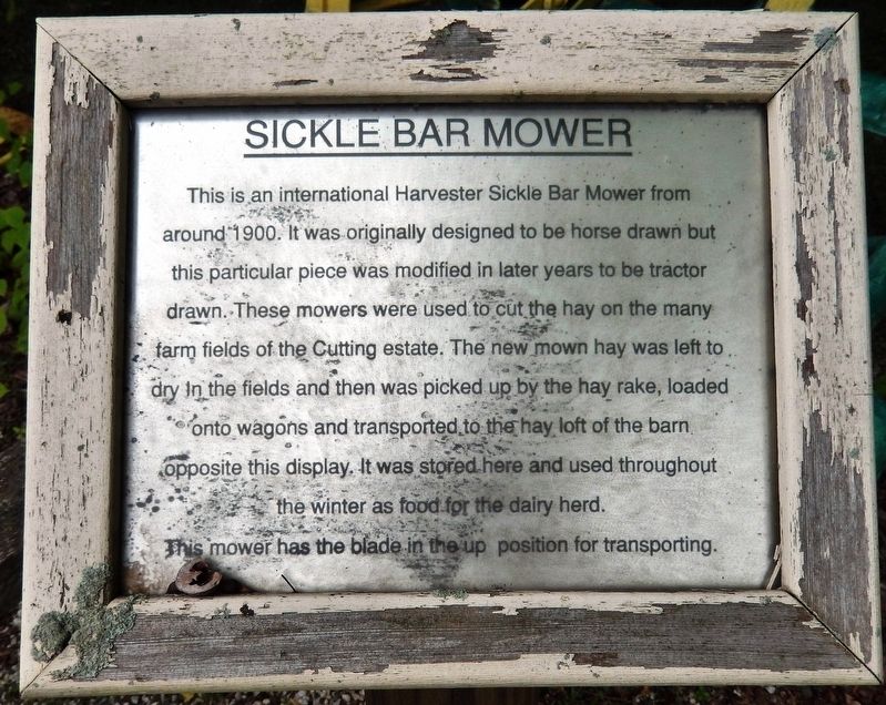 Sickle Bar Mower Marker image. Click for full size.