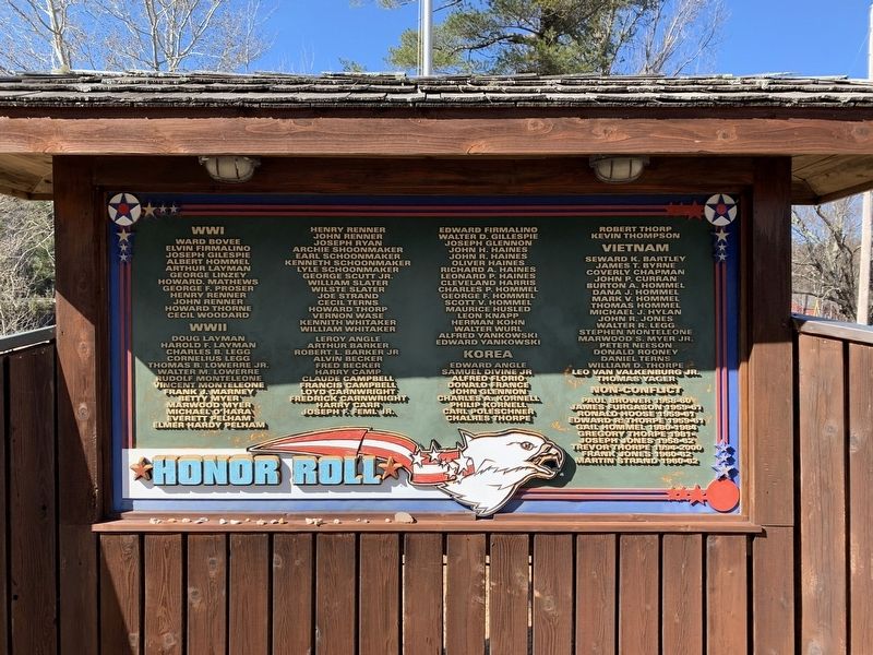 Haines Falls Honor Roll Marker image. Click for full size.