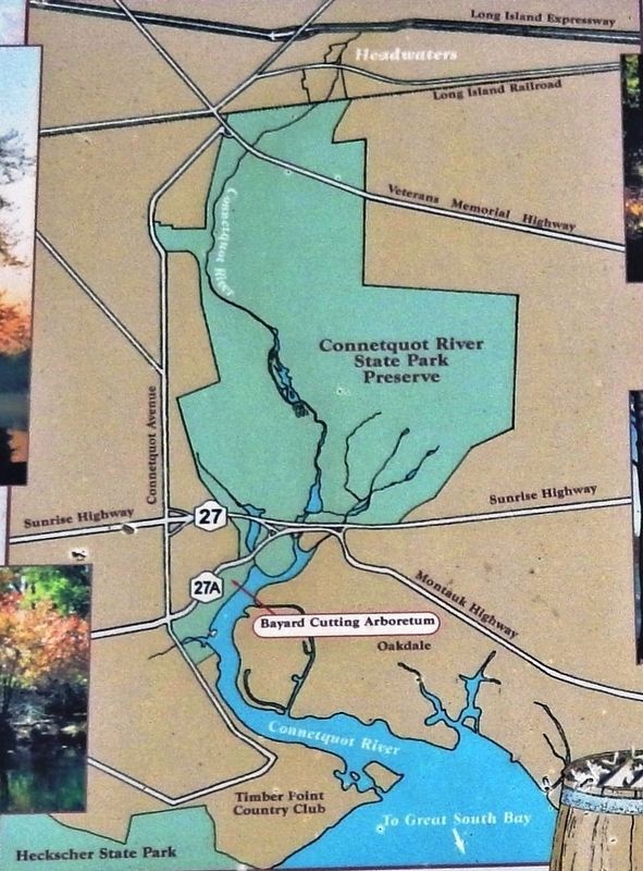 Marker detail: Connetquot River map image. Click for full size.