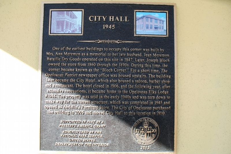 City Hall Marker. Click for full size. City Hall Marker image. Click for full size.