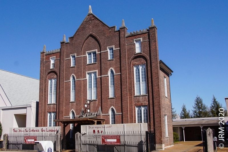 Historic Franklin Masonic Hall image. Click for full size.
