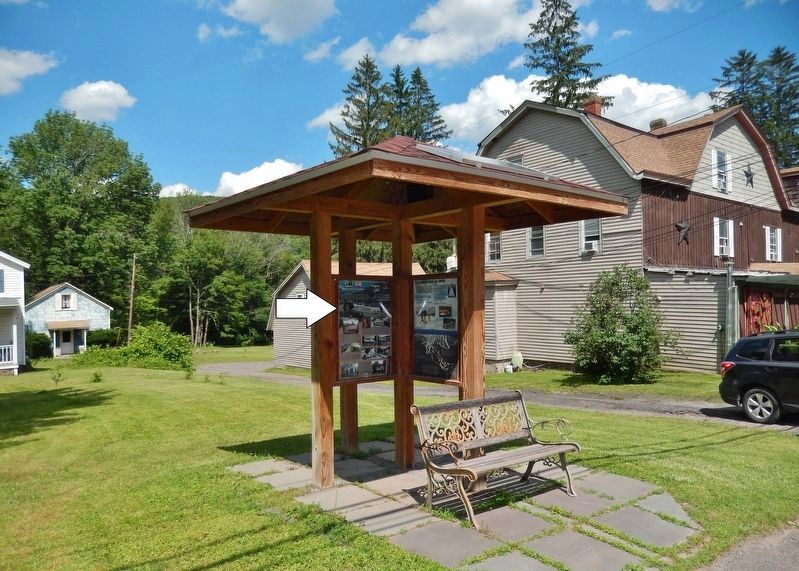 History of Pine Hill and Highmount Marker Kiosk. Click for full size. History of Pine Hill and Highmount Marker Kiosk image. Click for full size.