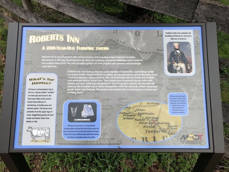 Roberts Inn Marker image. Click for full size.