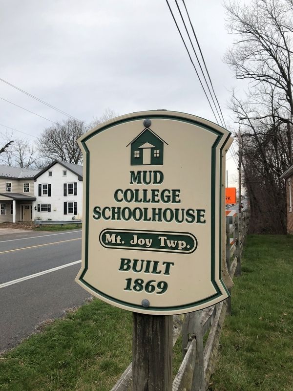 Roadside sign for the schoolhouse. Click for full size. Roadside sign for the schoolhouse image. Click for full size.