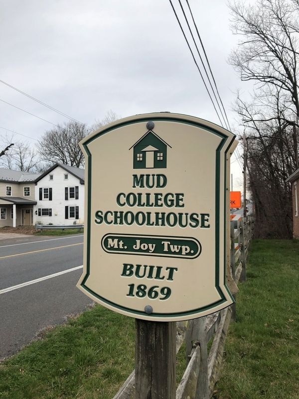 Roadside sign for the schoolhouse image. Click for full size.