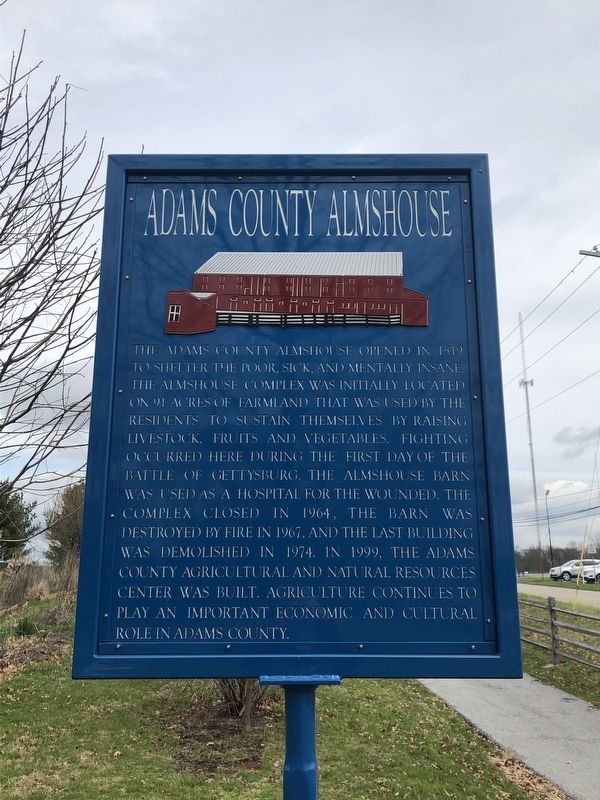 Adams County Almshouse Marker image. Click for full size.