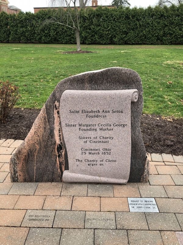Sisters of Charity of Cincinnati Marker. Click for full size. Sisters of Charity of Cincinnati Marker image. Click for full size.