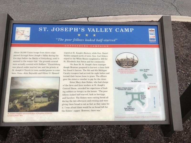St. Joseph's Valley Camp Marker image. Click for full size.