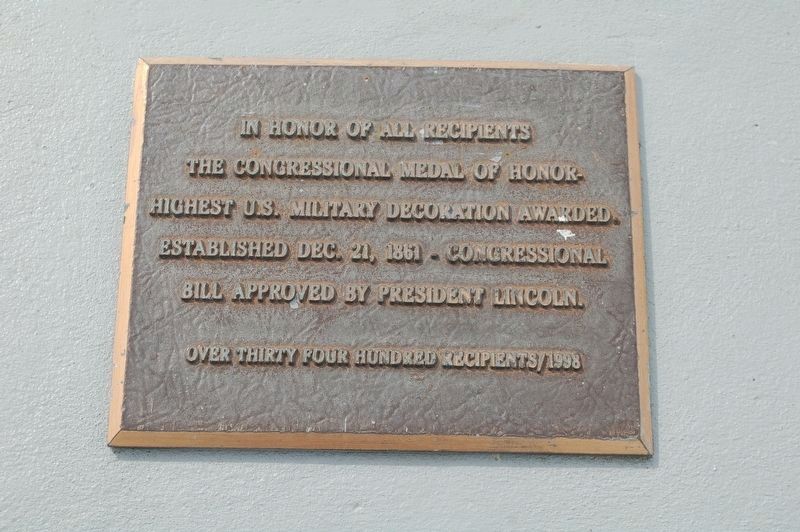 MoH Plaque image. Click for full size.