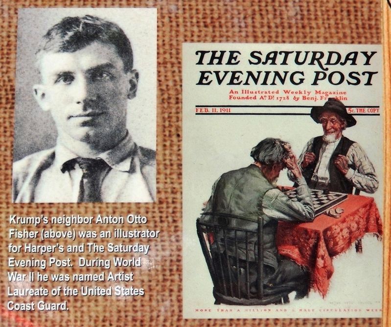 Marker detail: Anton Otto Fisher. Click for full size. Marker detail: Anton Otto Fisher image. Click for full size.