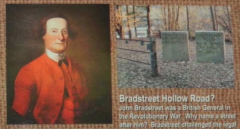 Marker detail: Bradstreet Hollow Road? image. Click for full size.