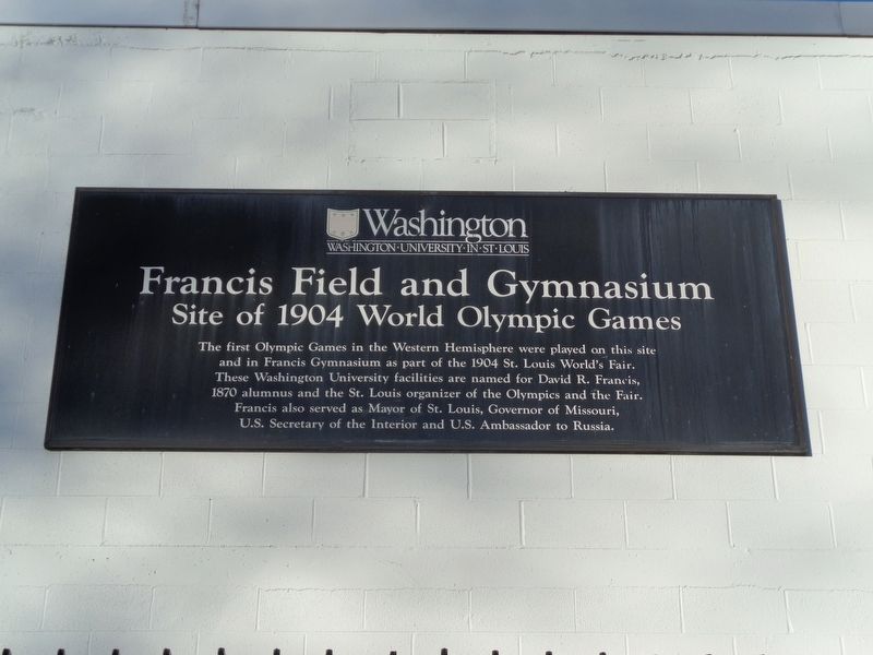 Francis Field and Gymnasium Marker image. Click for full size.