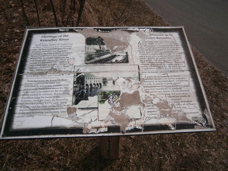 Heritage of the Kennebec River Marker image. Click for full size.