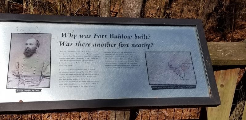 Why Was Fort Buhlow Built? Marker image. Click for full size.