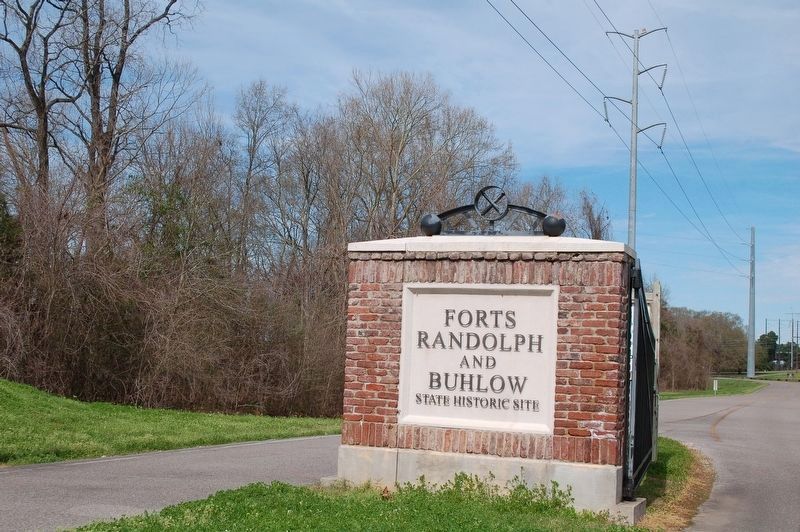 Entrance to the Fort Buhlow/Fort Randolph State Historic Site image. Click for full size.