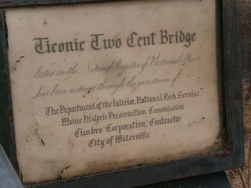 The Two Cent Bridge Marker image. Click for full size.