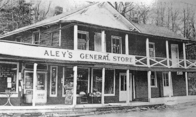 Marker detail: Aley's General Store image. Click for full size.