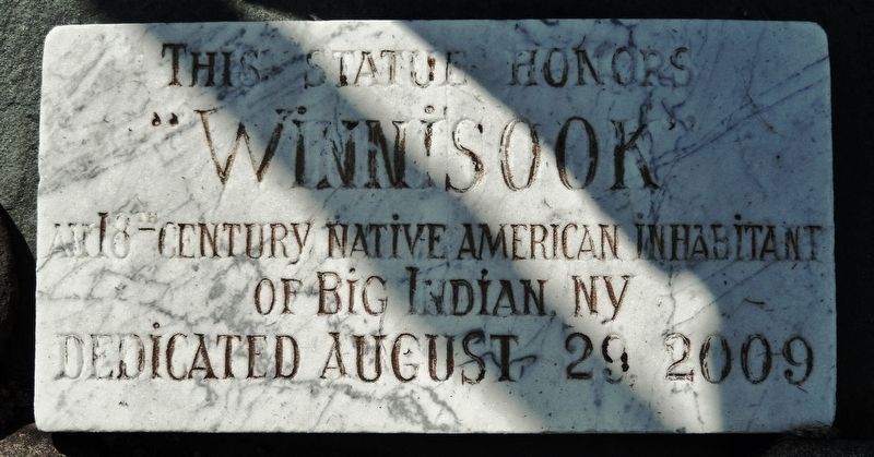 Winnisook Statue Marker. Click for full size. Winnisook Statue Marker image. Click for full size.