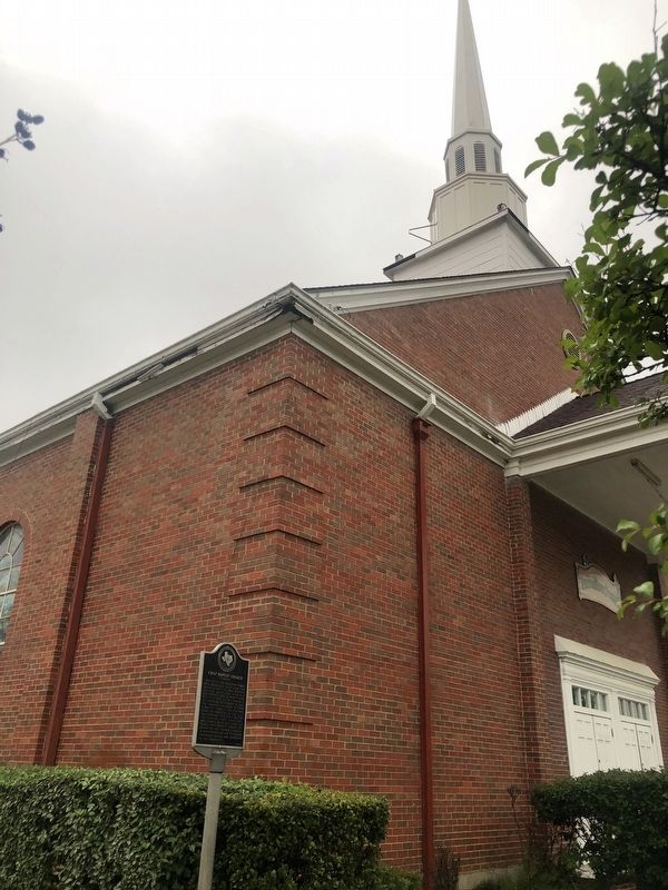 First Baptist Church Marker image. Click for full size.