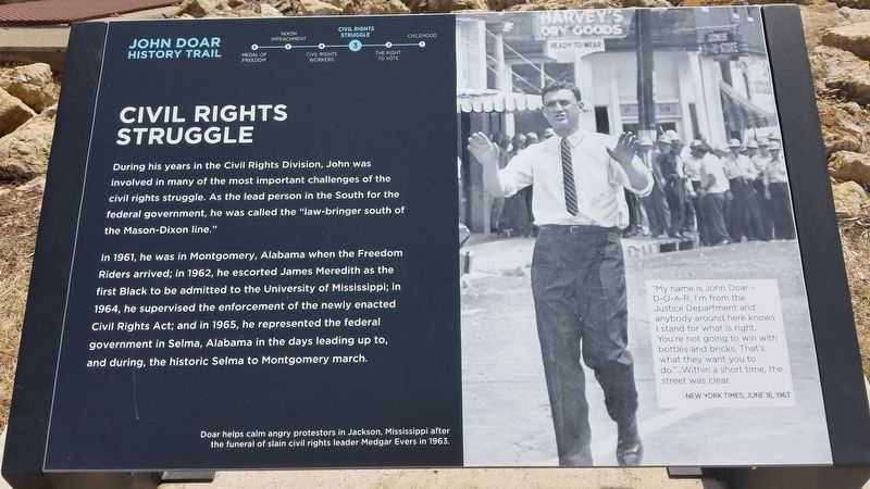 Civil Rights Struggle Marker image. Click for full size.