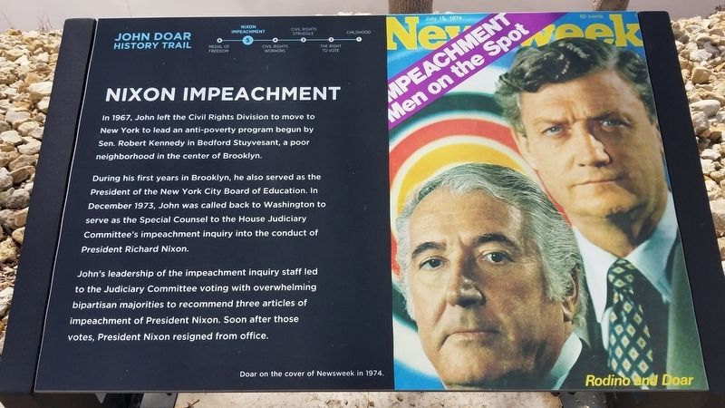Nixon Impeachment Marker image. Click for full size.