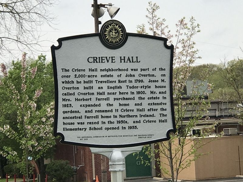 Crieve Hall Marker image. Click for full size.