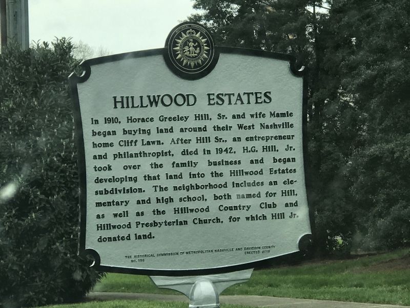 Hillwood Estates Marker image. Click for full size.