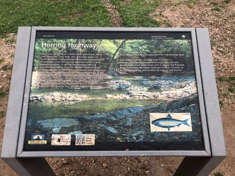 Additional plaque in the northern section of the park image. Click for full size.