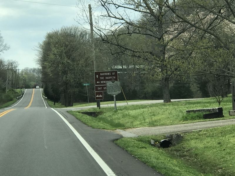Newsom's Mill Marker image. Click for full size.