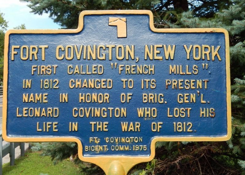 Fort Covington, New York Marker image. Click for full size.