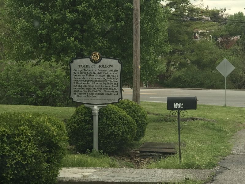 Tolbert Hollow Marker image. Click for full size.