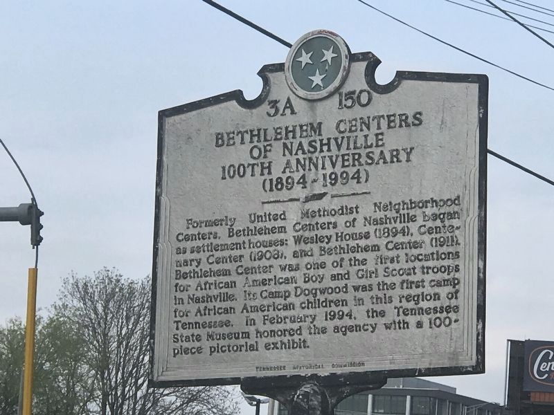 Bethlehem Centers of Nashville Marker. Click for full size. Bethlehem Centers of Nashville Marker image. Click for full size.